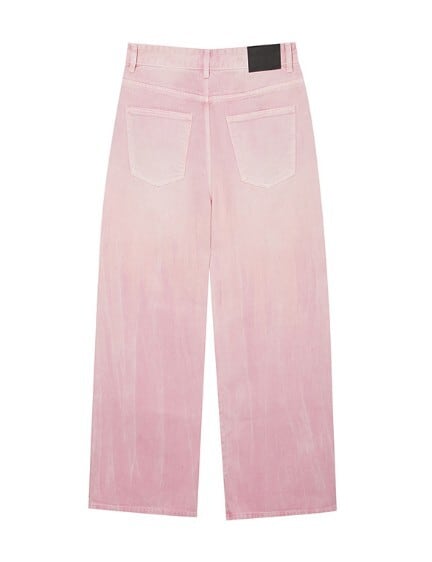 在庫少なめ☆IVE レイ 着用！！【LCDC™】PINK WIDE-LEG DENIM | もごつ