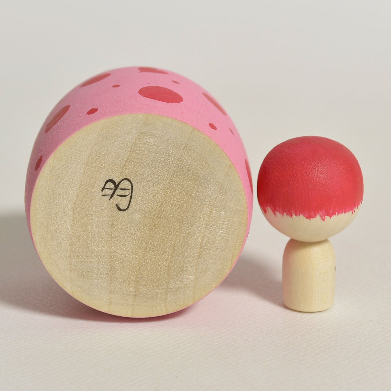 あきしげこページ ドットちゃんえじここけし 約1.5寸 約4.5cm 鈴木明 工人（作並系