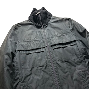 archive DIRK BIKKEMBERGS coating cotton high neck jacket