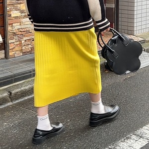 リブニットスカート_LN01834