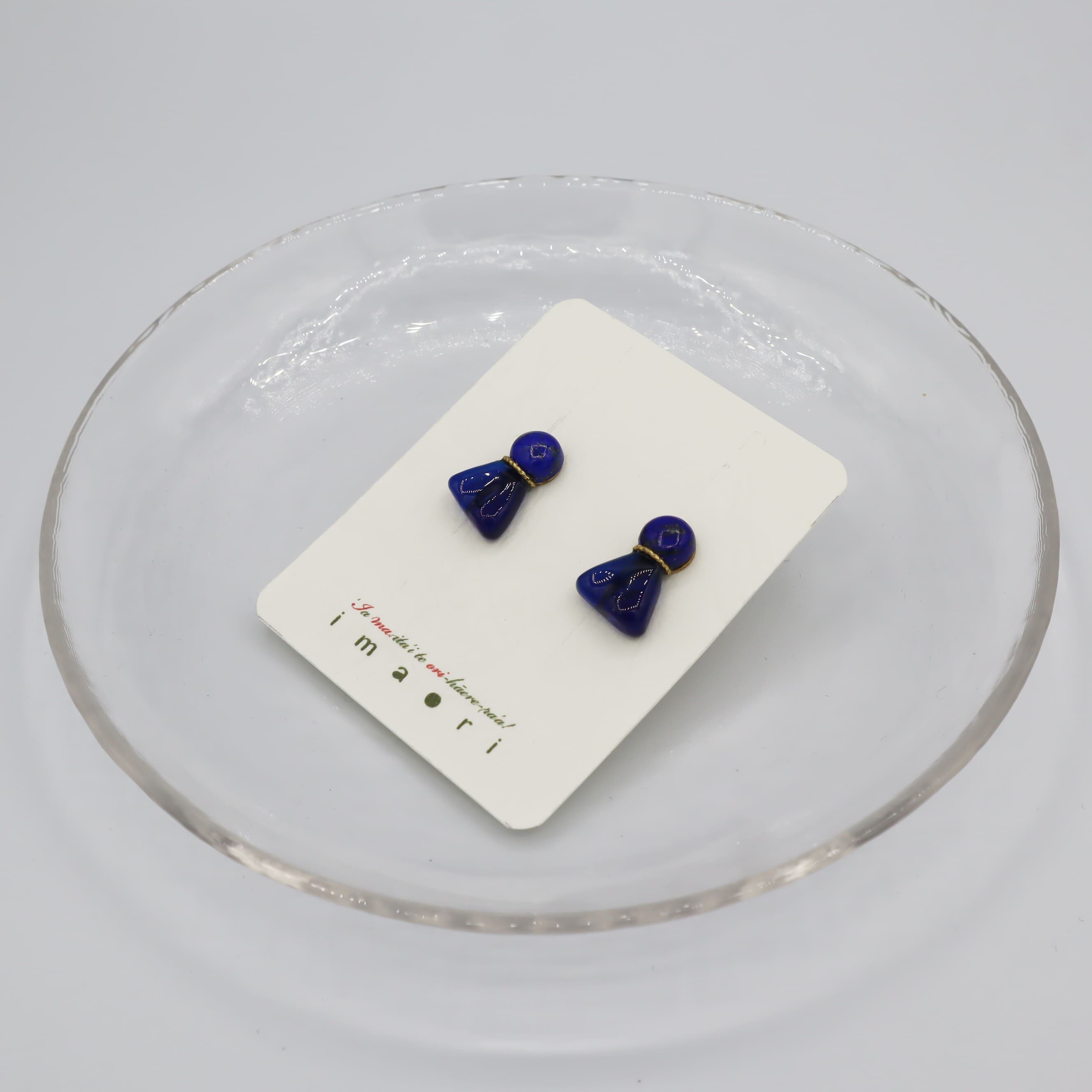 teruteruピアス（lapis lazuli）