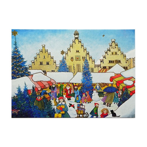 クリスマス ポストカード 欧州各都市のクリスマスマーケットシリーズ 昔のフランクフルト LAG-1432