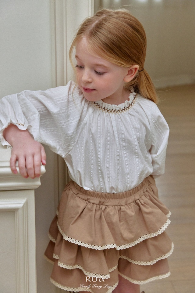 【1/27〆予約】<Roa>  Smoke printed blouse