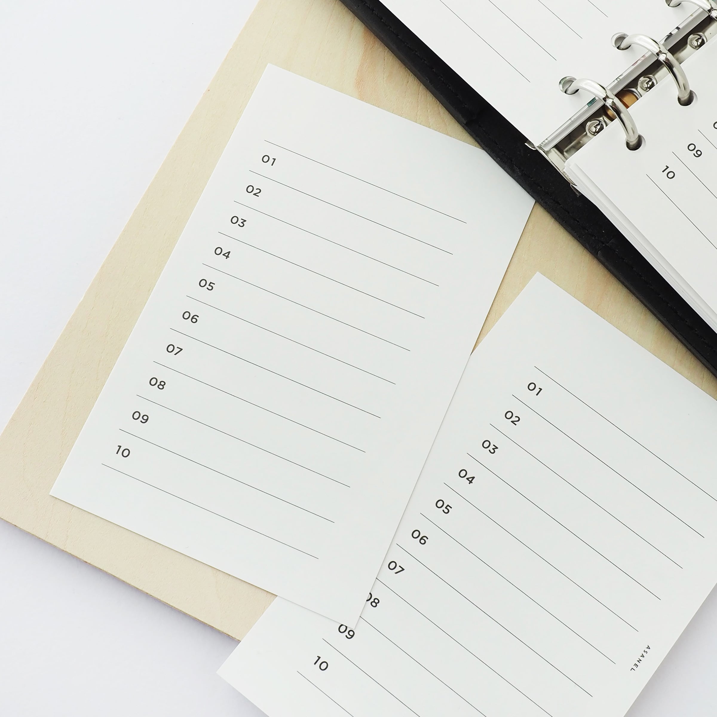 M6 ] リスト｜両面｜カケラリフィル | ASANEL