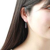 k14gf amethyst turquoise ピアス mm1258