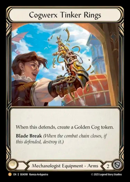 SEA008【EN】『RF』【Mechanologist】コグワークスの絡繰リング/Cogwerx Tinker Rings 画像