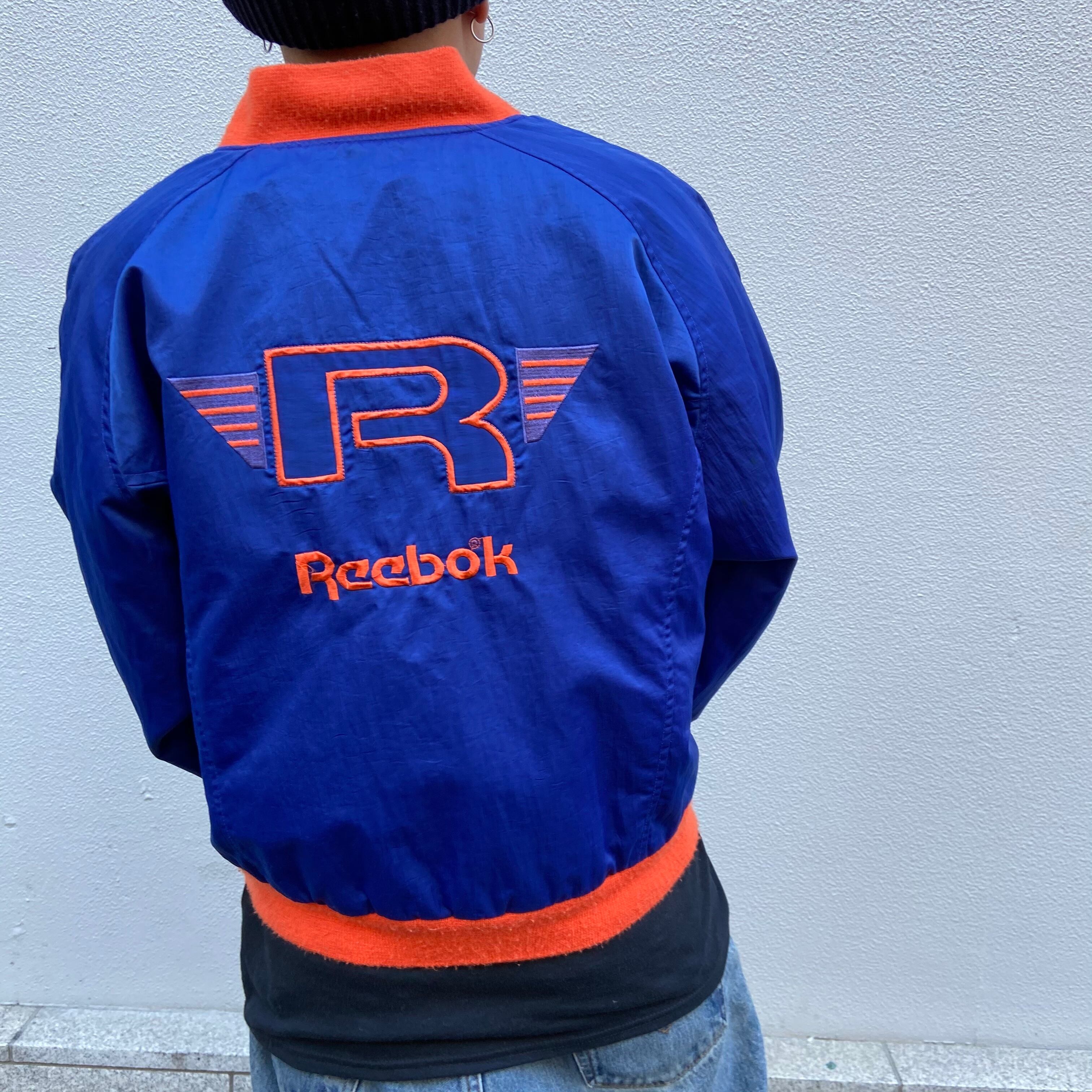 リーボック】 Reebok リーボック ナイロンジャケット ブルゾン 青