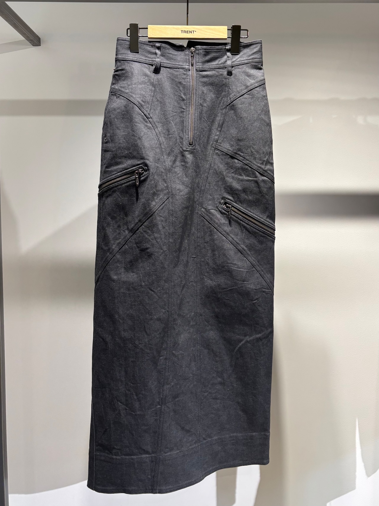 【26AW | WOMEN】MUKCYEN ムッシャン /  スカート/ panel zip denim skirt M269SK03 - 1
