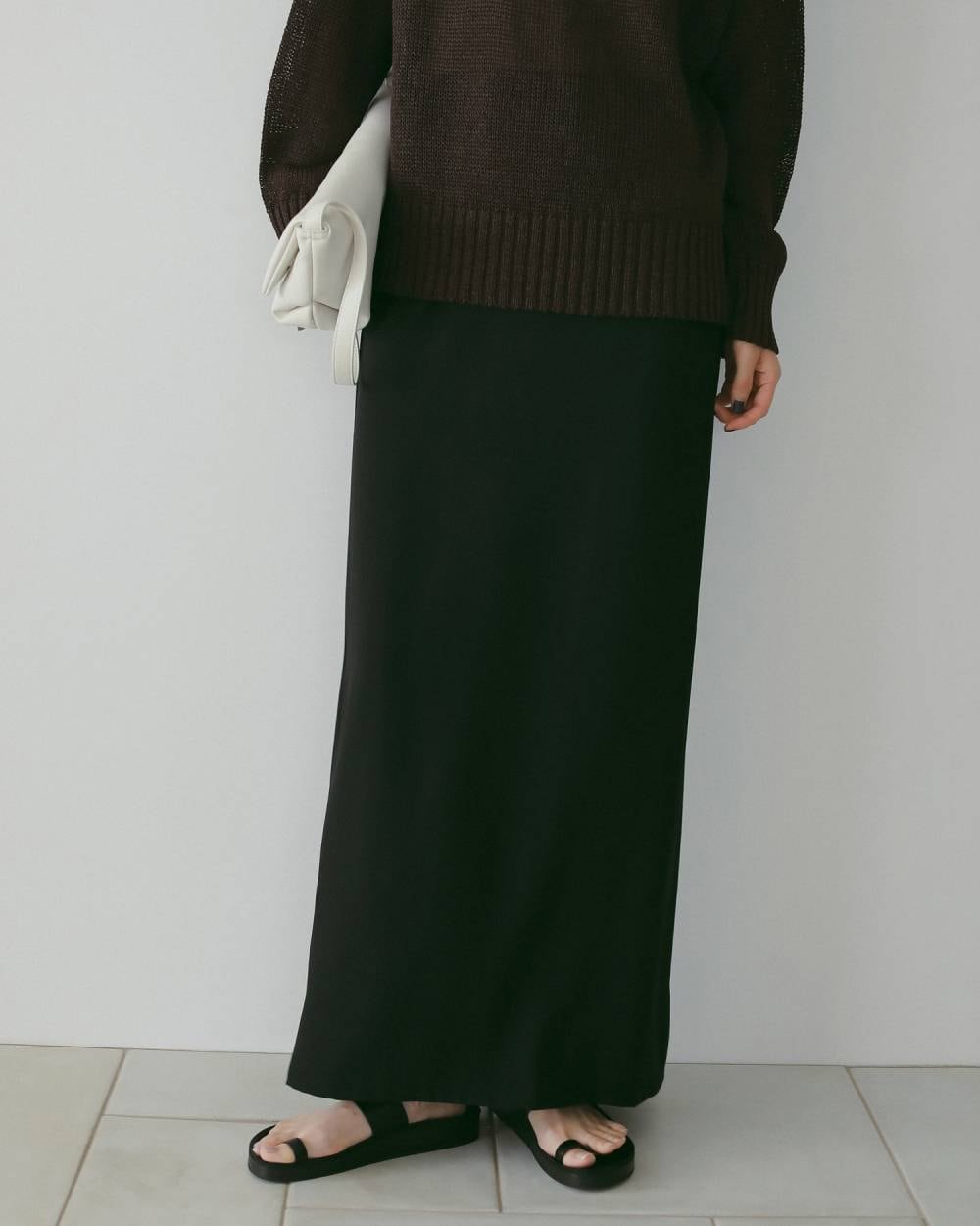 anuke 】Georgette Pencil Skirt | valance 福井｜レディース セレクト
