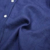 LANDS' END lacrosse embroidery linen shirt