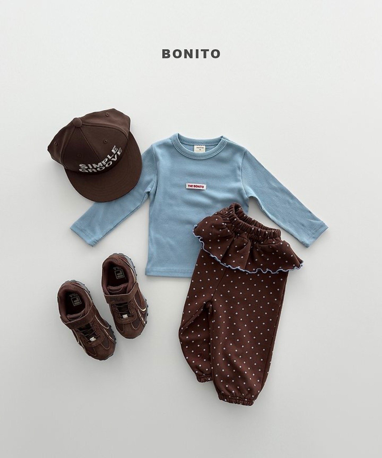 韓国子供服 / BONITO / 26Autumn / シンプルコットンキャップ / 秋服 *FREE ( 1~10歳)*