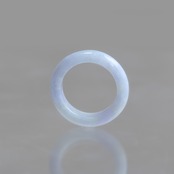 【18号】レアカラー！ラベンダー 翡翠くり抜き甲丸リング A貨翡翠 jd_rg2622