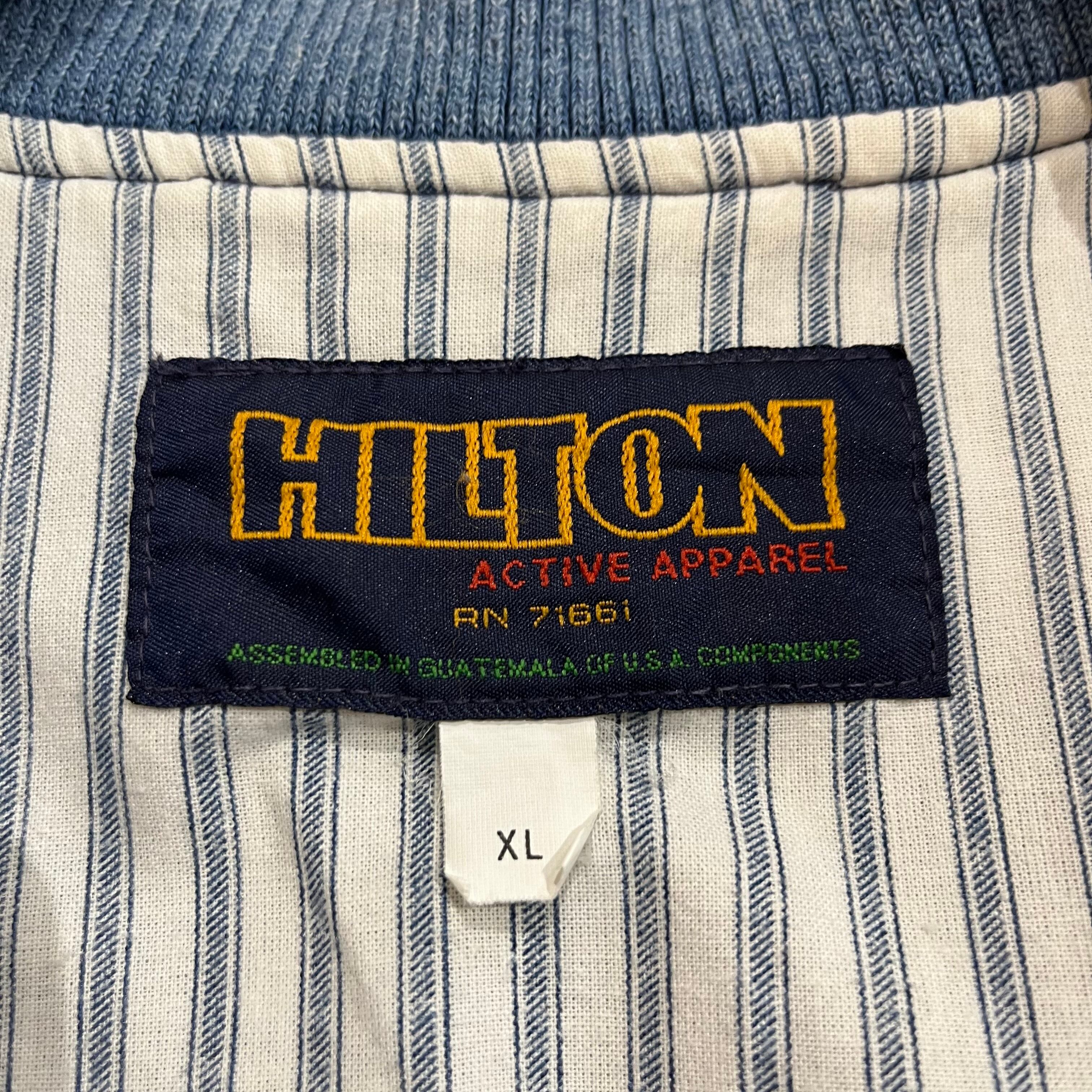 size : XL【 HILTON 】ヒルトン デニムスタジャン デニムジャケット 青 