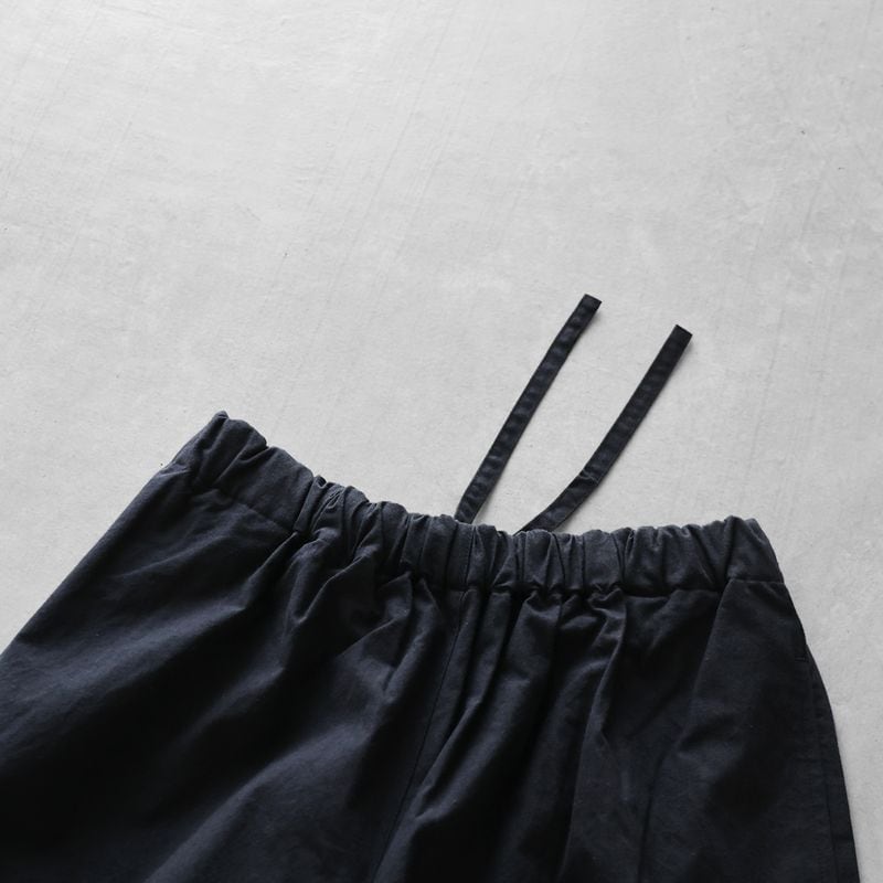 HUIS ウォッシャブルウールコットンバルーンパンツ（ブラック）【ユニ