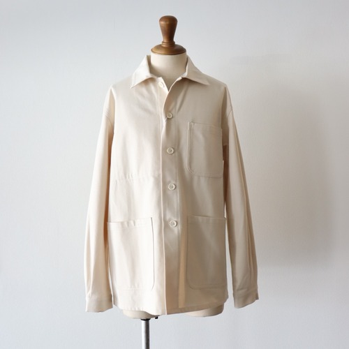 PERSONAL MATTERS " ORGANIC COTTON DRILL CHORE JACKET ( natural )"