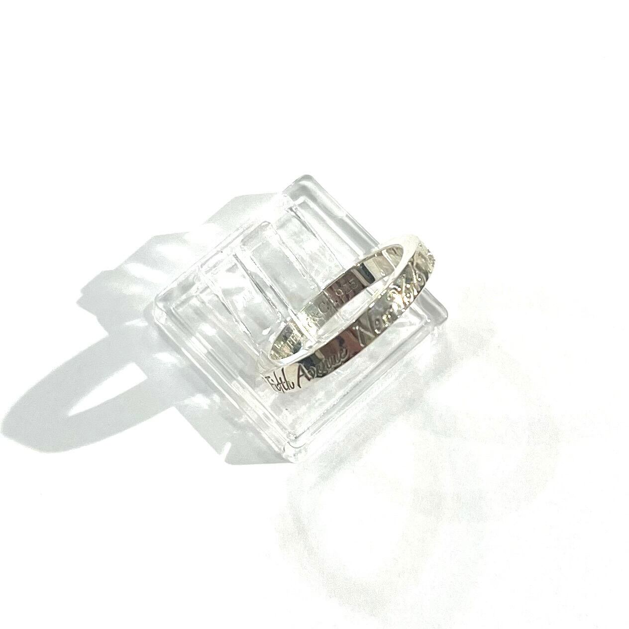 TIFFANY＆CO】【9号】 2508 ティファニーaddressナローリング 指輪