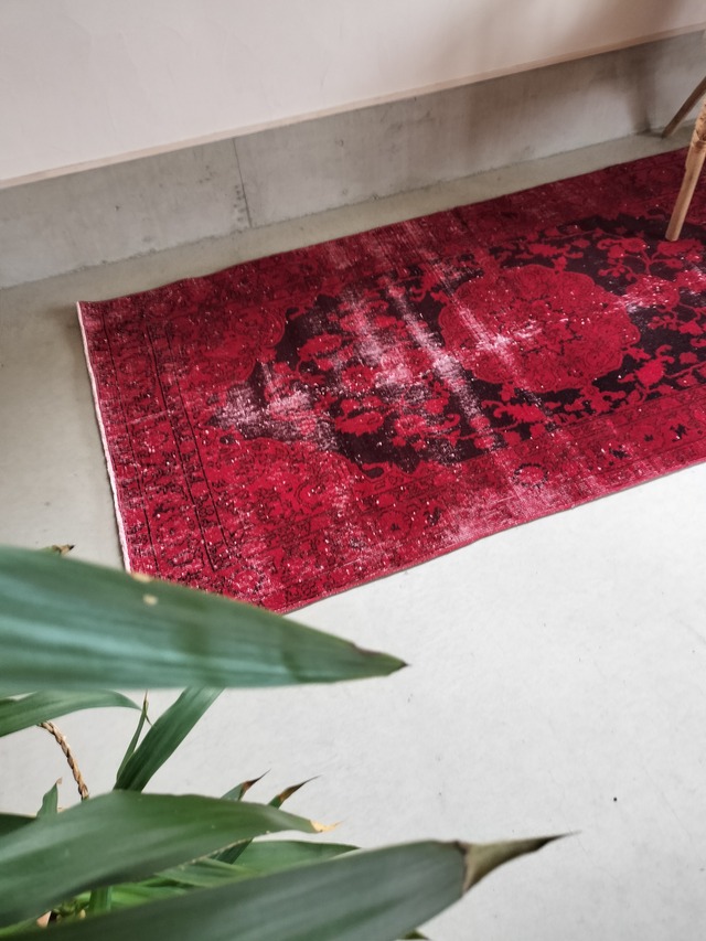 Turkish overdye rug 216✕108cm No.389