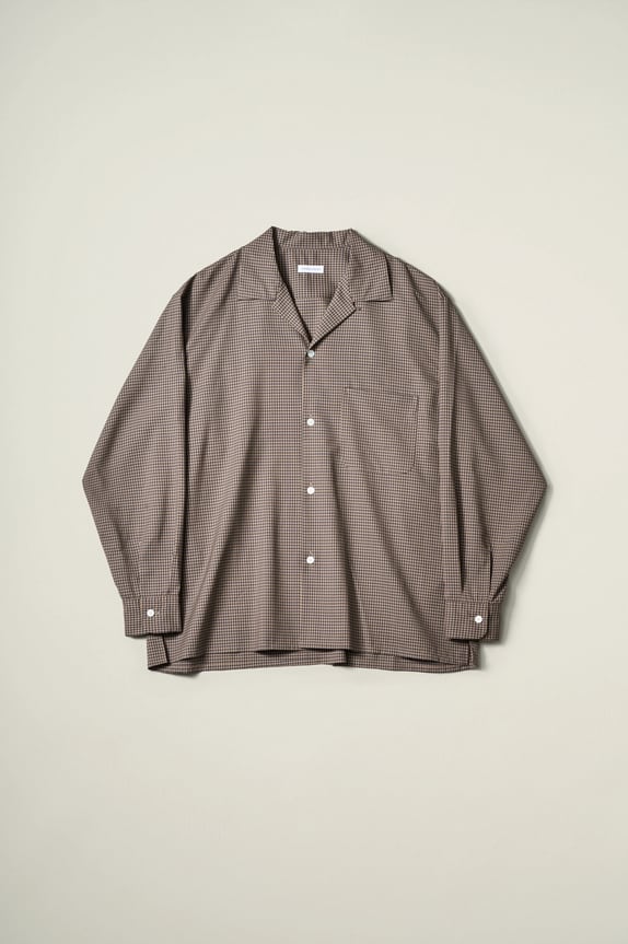 KAPTAIN SUNSHINE Summer Wool Open Collar Shirt KS26SSH01 | BENTO
