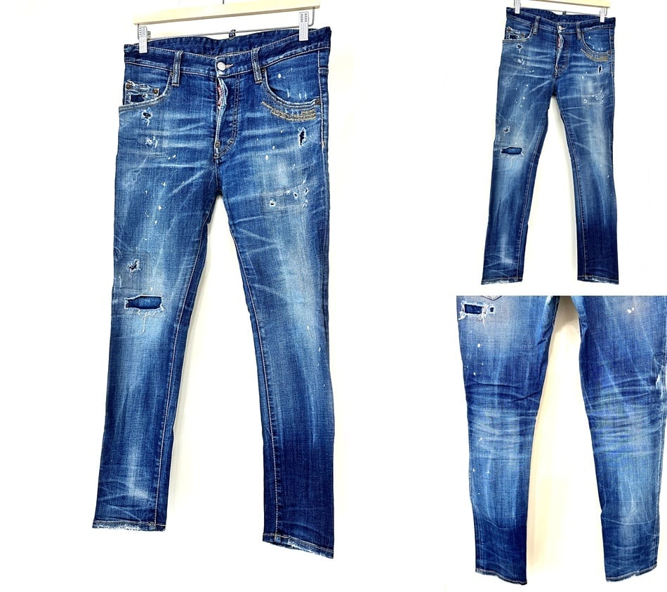 週末大幅値下げ！超美品！dsquared2スマーフコラボskaterjean DSQUARED2/ディースクエアード_Men通販 | 【伊勢丹新宿店限定】Skater
