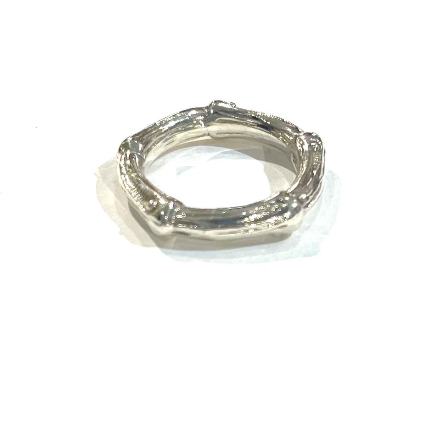 TIFFANY&CO.】2166 TIFFANY &CO バンブーリング 14-15号／シルバー925
