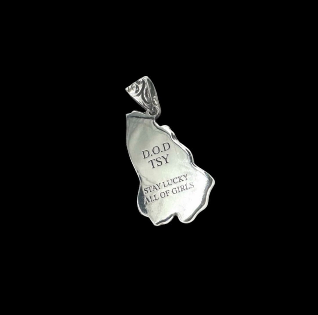 D.O.D × TATTOO STUDIO YAMADA ネックレス 山田蓮 D.O.D×TATTOO STUDIO YAMADA/ PRAYING HANDS NECKLACE | WHISKER