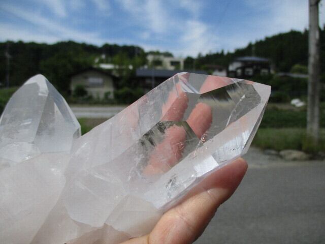 【送料無料】【高品質】ブラジル産水晶クラスター  no.3