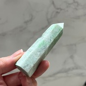 ガーニエライト タワー5*グリーンムーンストーン*ポイント*天然石インテリア*パワーストーン*天然石置き物