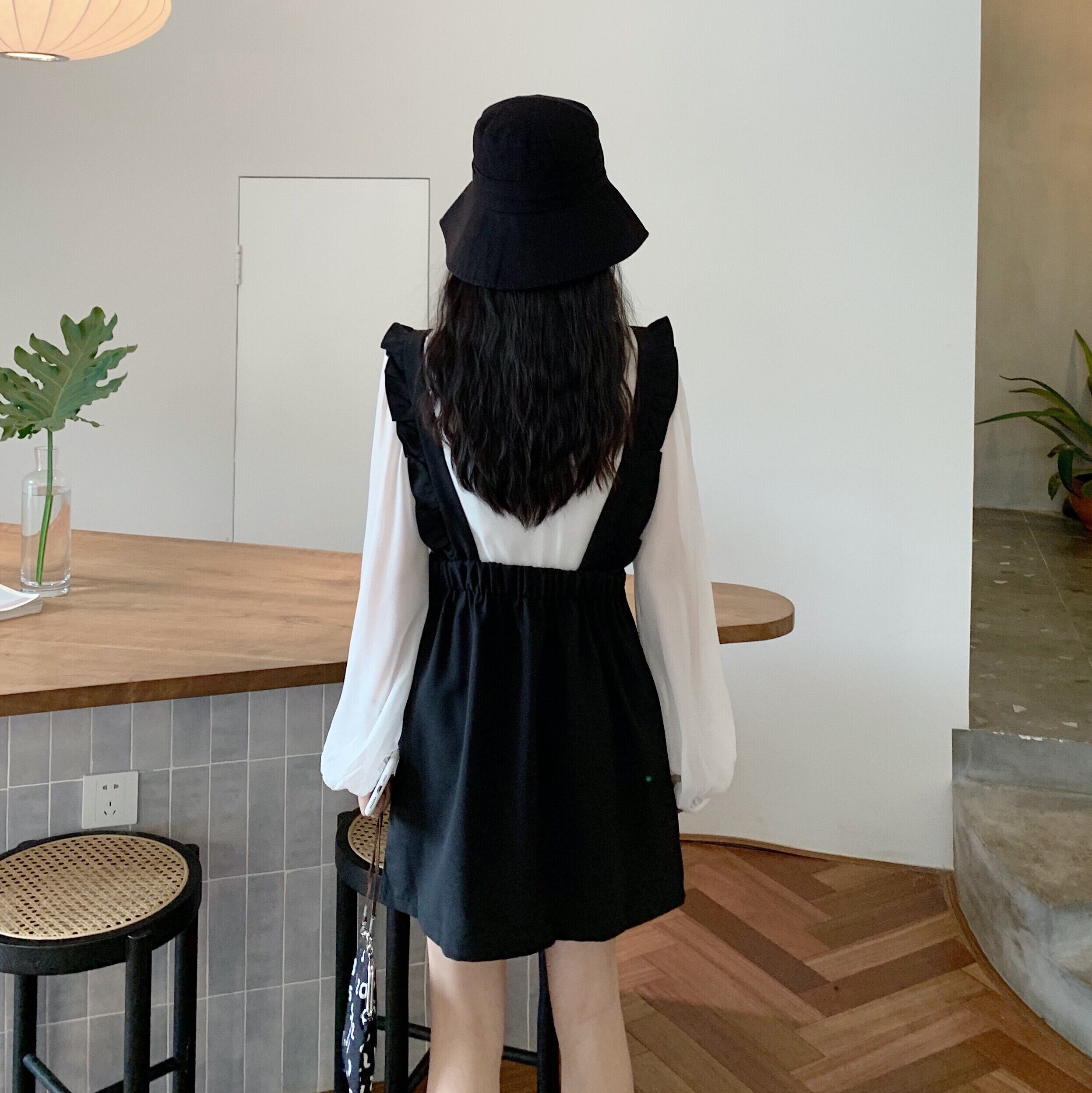 送料無料 シックな双子コーデセットアップ セットアップ ブラウス ワンピース 2点セット デート 着回し Lamitte Deco トレンド 韓国ファッション ショップ Base店