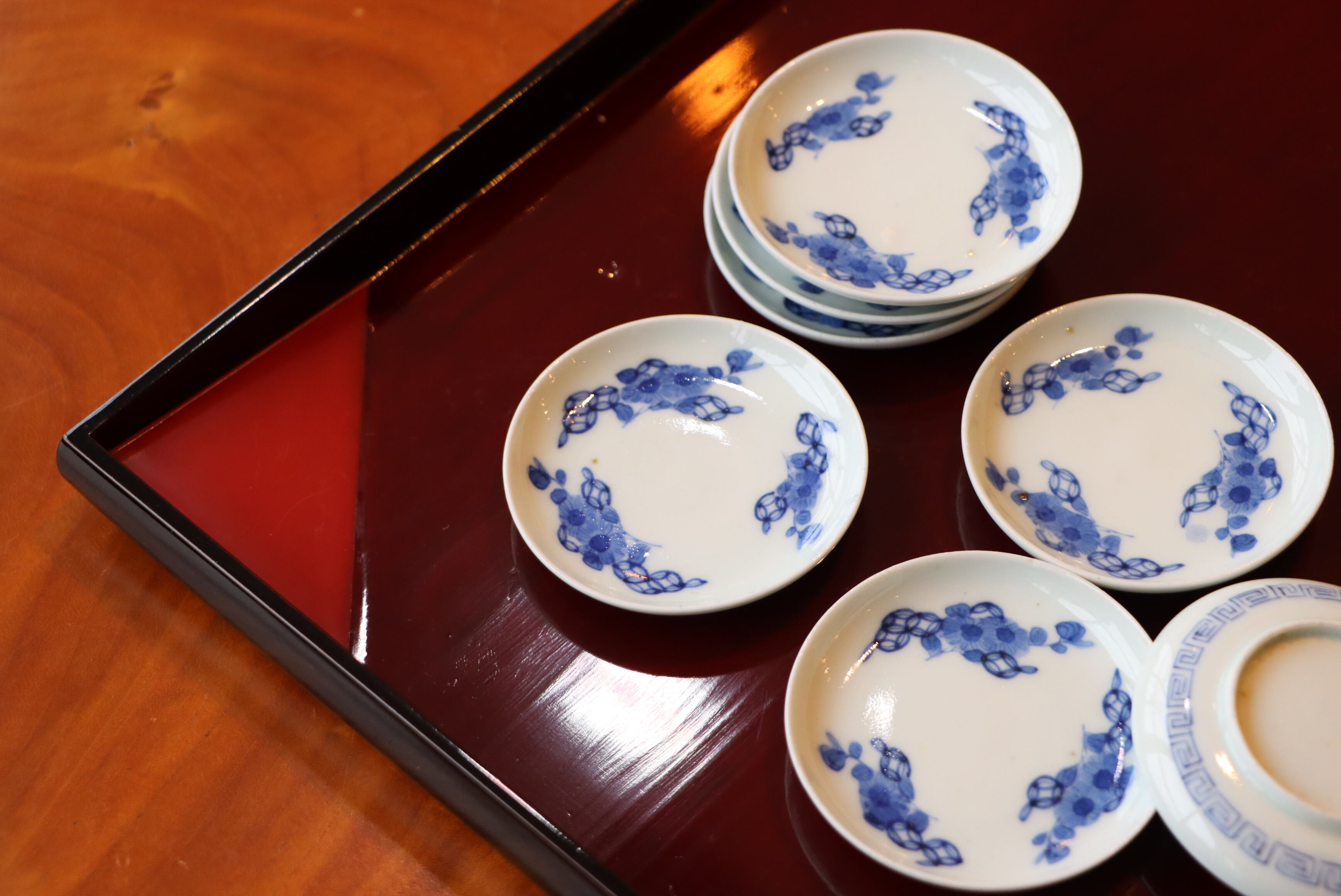豆皿 古伊万里 染付 七宝花文 | (有)新原美術