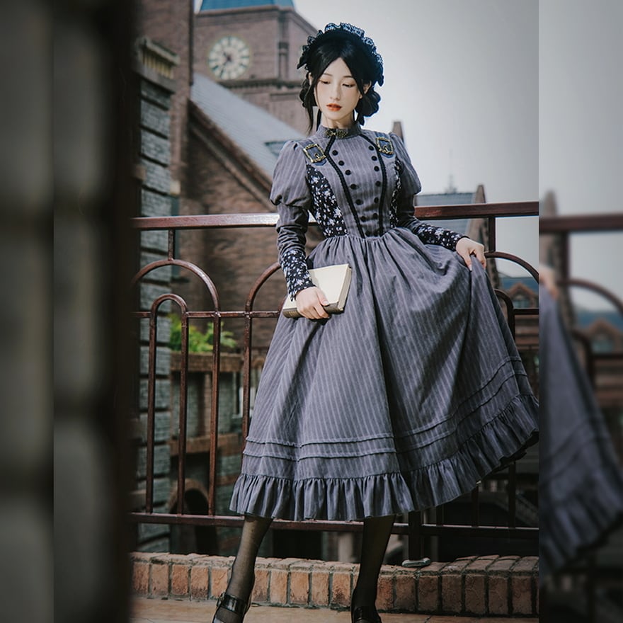 ゴスロリ通販 With U ゴシック ロリィタ クラロリ ワンピ レトロ 花柄