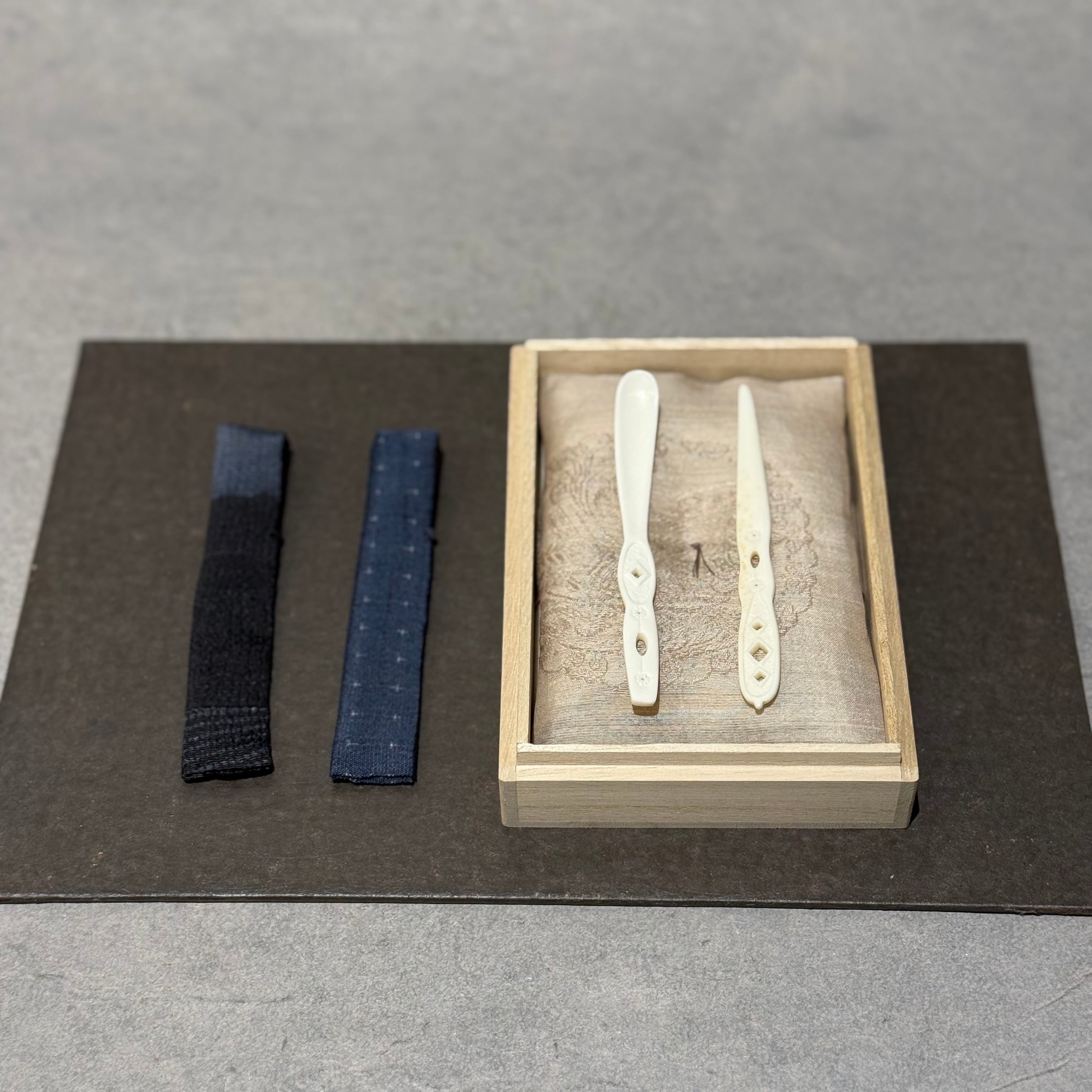 加藤キナ / 宮﨑千佐子 鹿角茶杓 菓子切り 【しらいと】