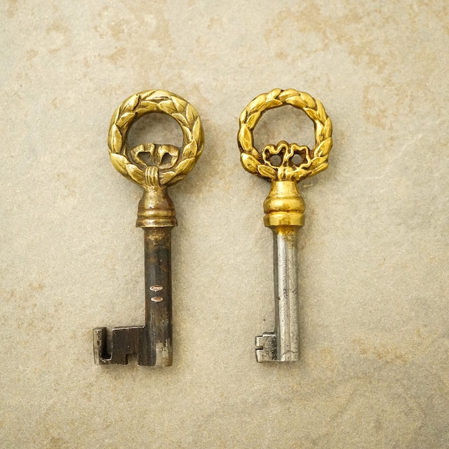 【FRENCH ANTIQUE】KEY CHARM NECKLACE / C