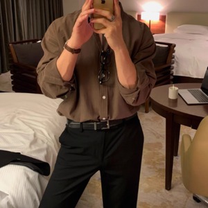 ハンサムシンプルカジュアルシャツ　0828