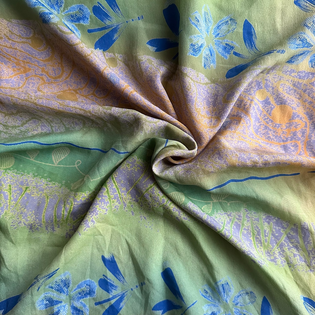 No.019 | リサイクルサリースカーフ Sサイズ