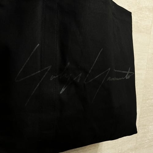 Yohji Yamamoto ヨウジヤマモト キャンバストート ブラック 【中目黒b2