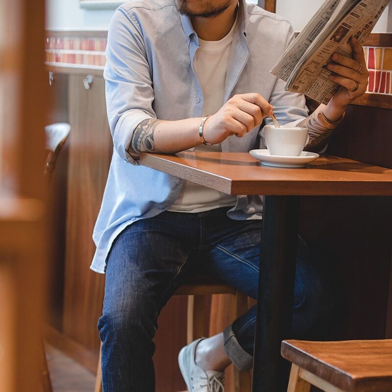 Denim Blue Color Shirt / デニムブルー カラー シャツ