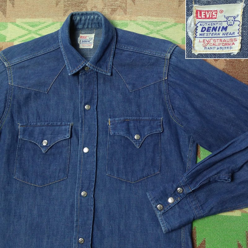 Levis denim shirt vtgショートホーン