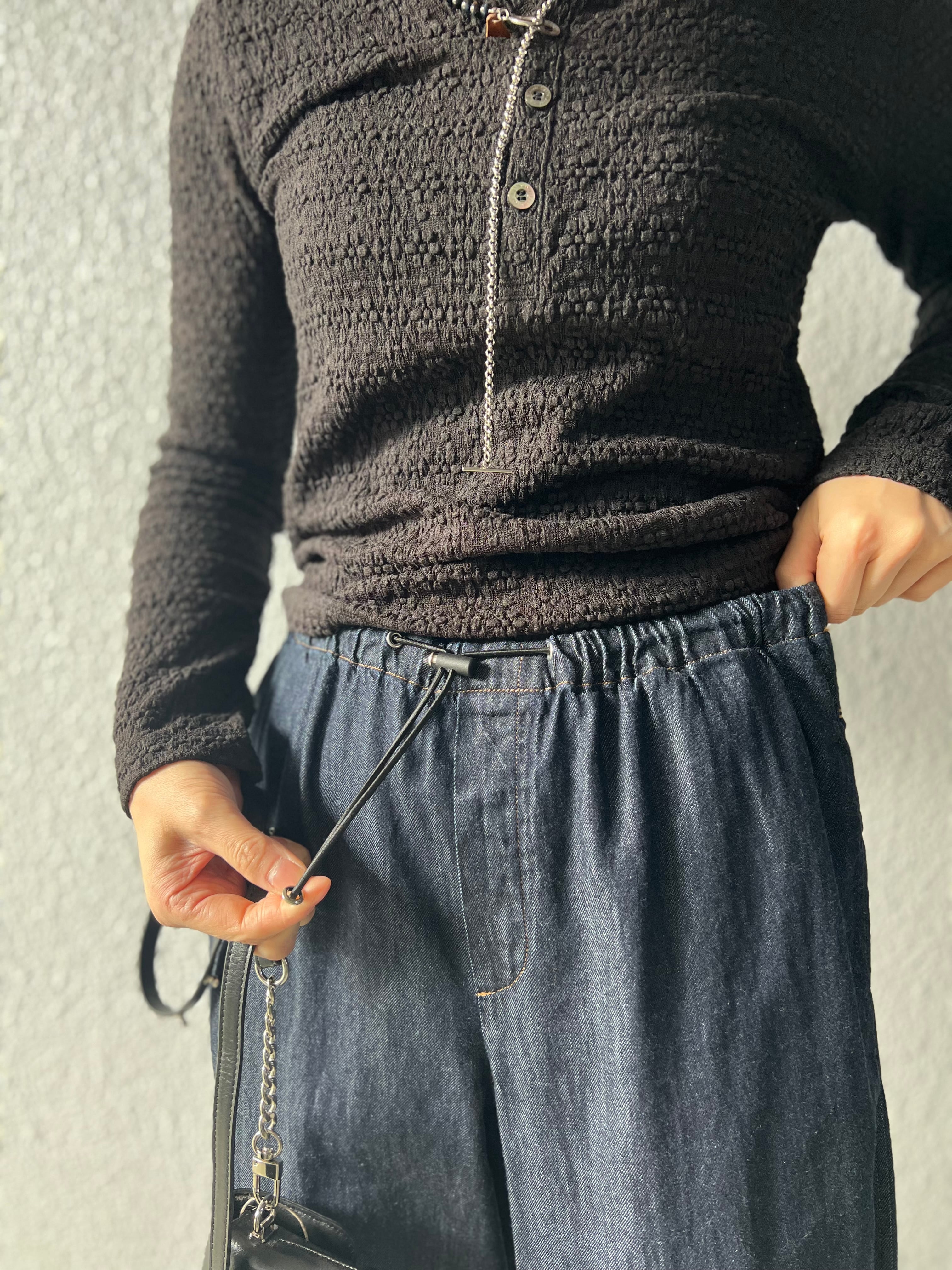 【PASSIONE】ウエストイージーライトオンスデニム　616605