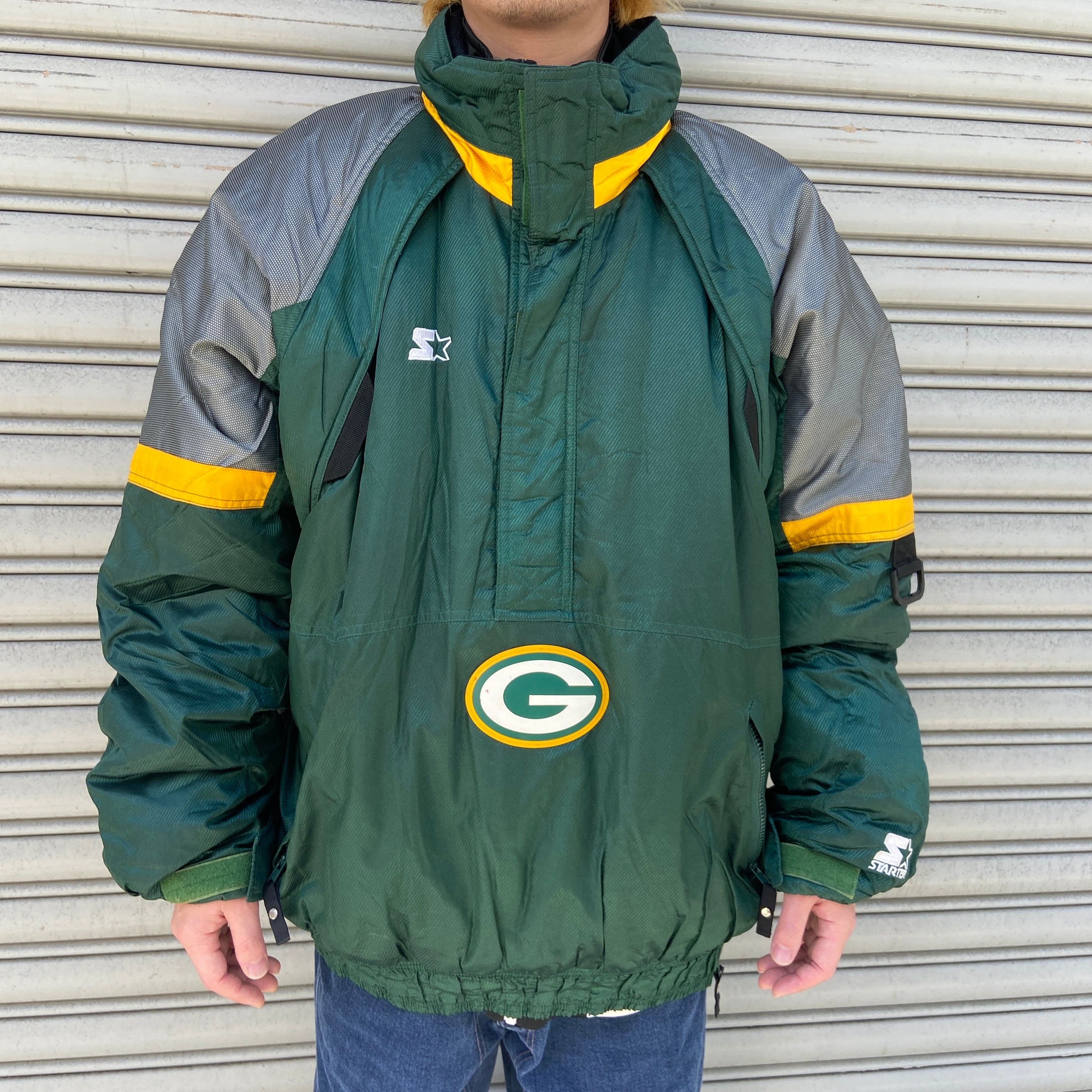 『送料無料』STARTER NFL PACKERS グリーンベイパッカーズ　アノラック　XL | 古着屋 Uan powered by BASE