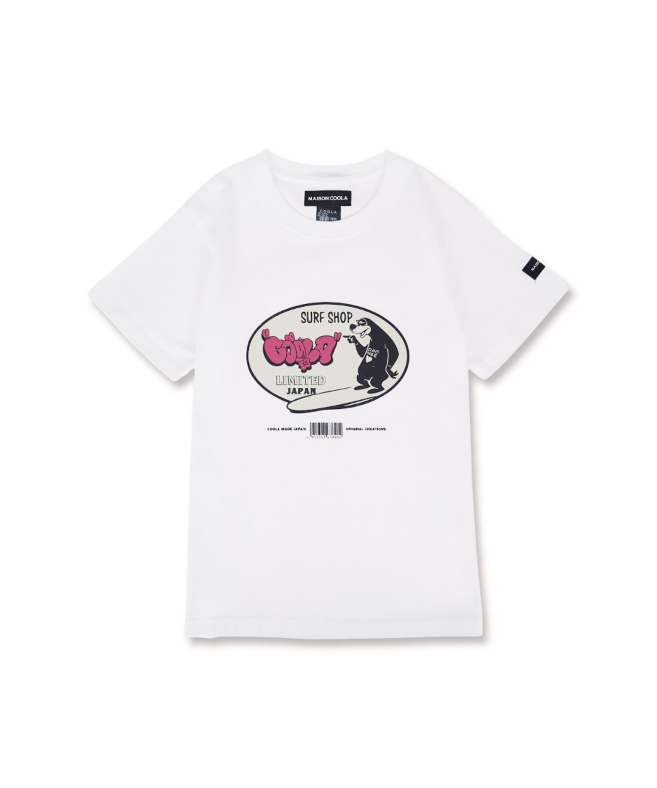 COOLAサーフプリントコンパクトTシャツ (WHITE)　CQ-48102