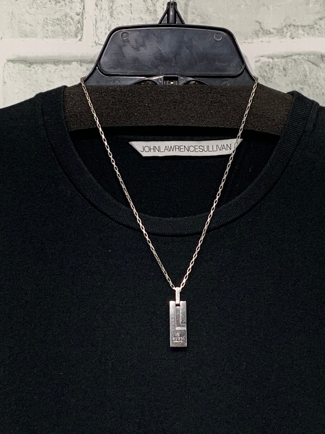 美品 オールドグッチ GUCCI ロゴ プレート ネックレストップ | PAY ID