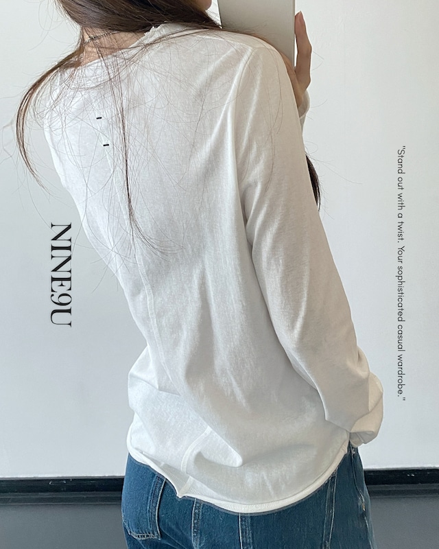 cut-off melow tops【NINE0303】