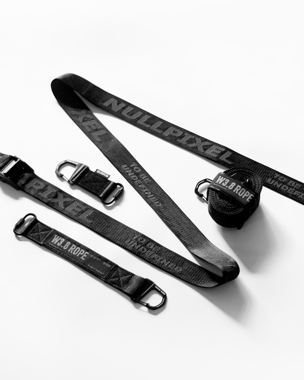 NULLPIXEL W3.8ロープ Black Edition 2本セット NULL PIXEL>W3.8 ROPE BLACK EDITION | CAMP GEEKS