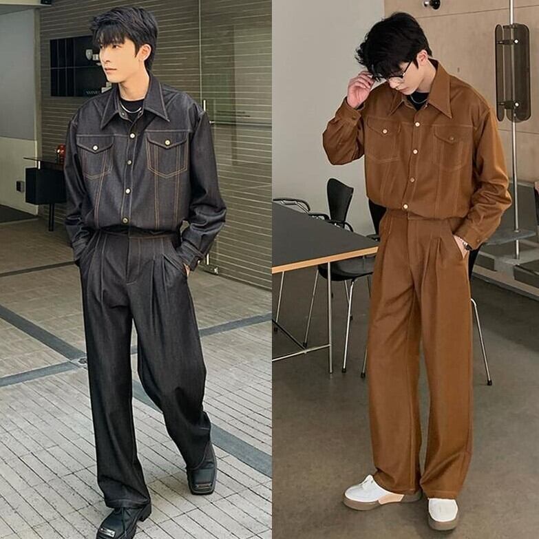 Hualun全3色韓国風シックな長袖シャツ