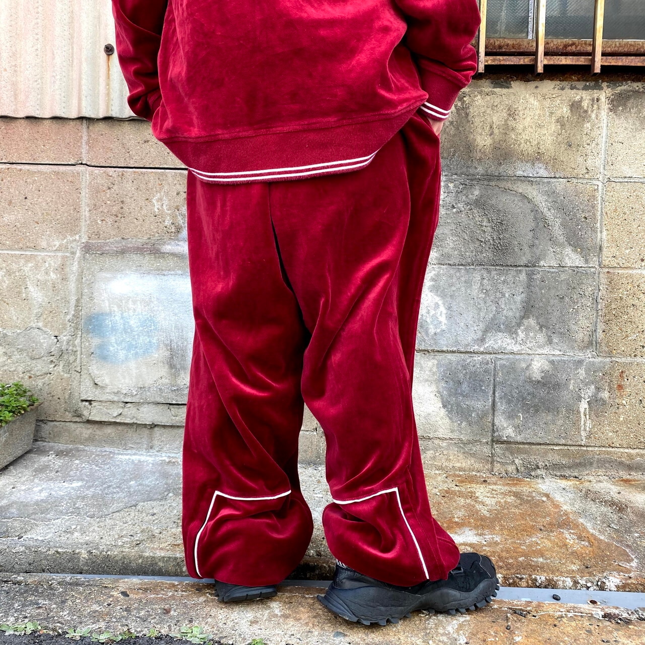 NIKE AIR ナイキ エアー ベロアジャージ セットアップ メンズL 古着 