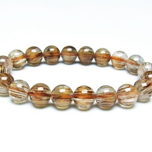 キャッツアイ ルチルクォーツ ブレスレット 10mm 一点物 111-38609