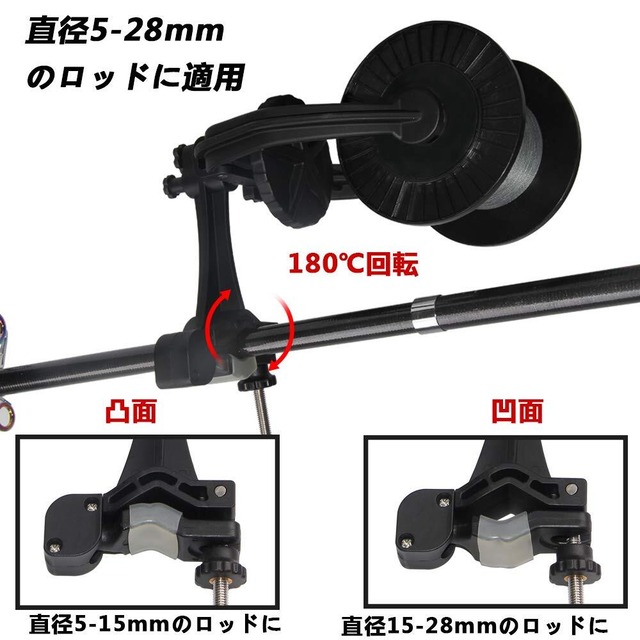 【新春セール】SHADDOCK 糸巻き機 釣りライン巻 ラインの巻き 釣り 高速リールライン巻き 携帯型 一人でも楽々 糸ヨレ軽減