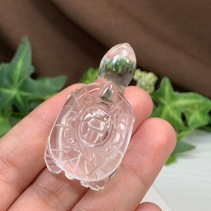 6.透明度高☆親子亀水晶☆