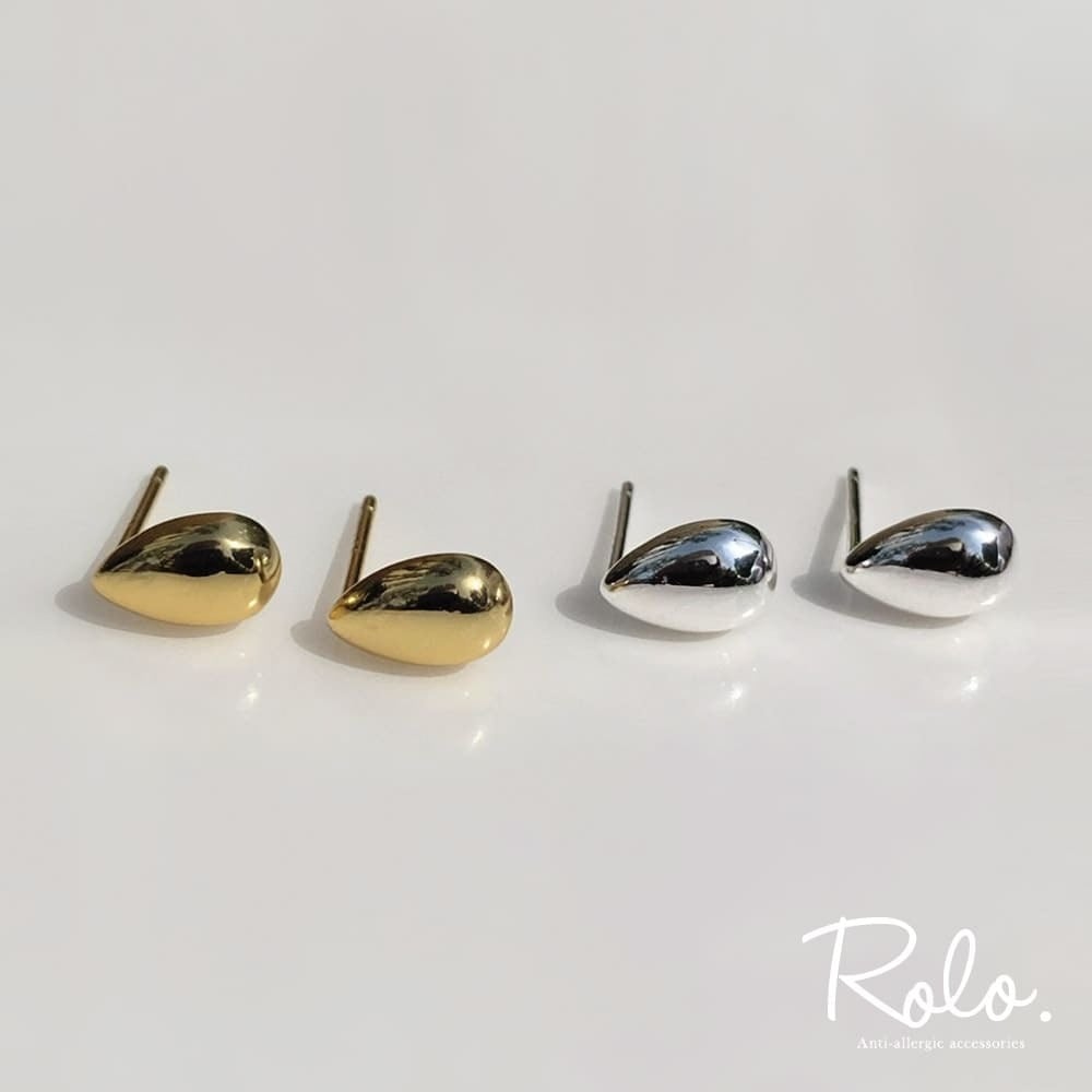 こつぶドロップピアス シルバー925 | Roloshop BASE店