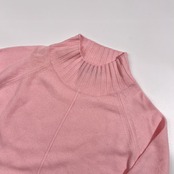 カシミヤ100% 高島屋 TAKASHIMAYA タカシマヤ ハイネック ニット セーター M /パウダーピンク系 レディース